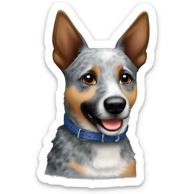 2 blue heelers sticker