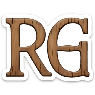 a sign with the word "RCH" written on it in capital letters sticker