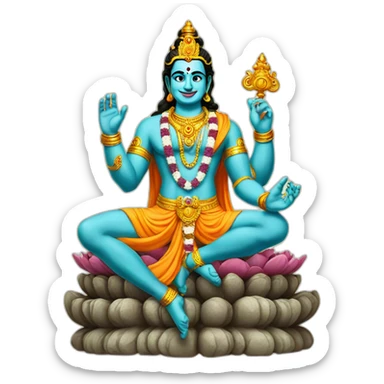 Hindu lord Vishnu sticker