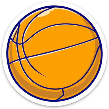 luxurious golden basketball, shiny metallic gold surface with orange seams sticker