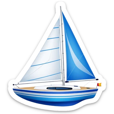Sailboat - Sunfish (Model Year: 2021) (Iconic colour: Bright sail with blue and white) sticker