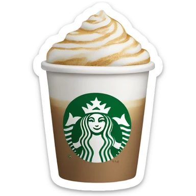 Starbucks cup sticker