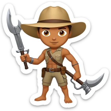 Body hunter with any char from zooba sticker