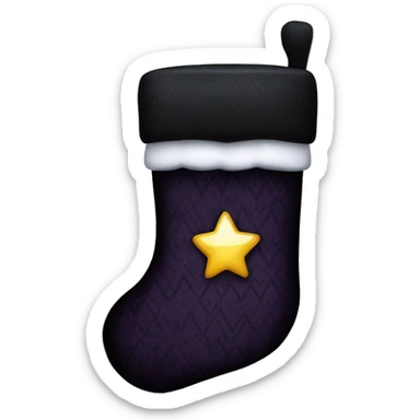 Gothic Christmas stocking sticker