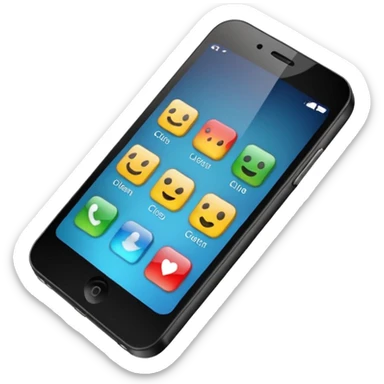 celular con llamada que diga "cliente 1" sticker