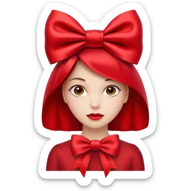 Woman with giant bow gift






























 sticker