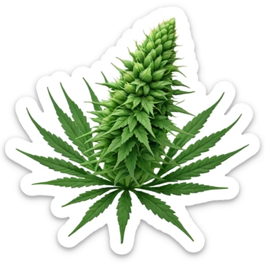 cannabis bud sticker