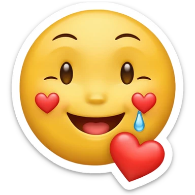 Create emoticons for me with a face in different emotions, these are supposed to be those yellow round faces that are on the keyboard. Something like that: 😂😘😍 sticker