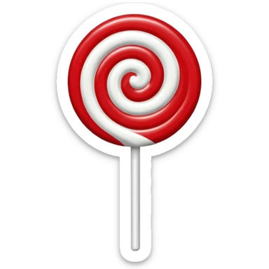 Peppermint swirl lollipop sticker