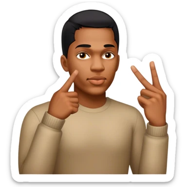 middle finger  sticker