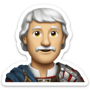 Harald V Norway king sticker
