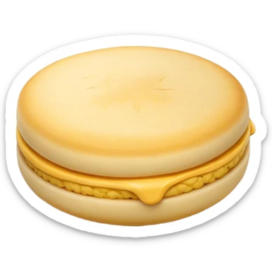 Cinematic Realistic image of a simple, single Colombian arepa, rendered with soft, golden cornmeal textures and delicate, crispy edges, set on a neutral background with gentle, natural lighting that highlights its traditional, comforting simplicity. sticker