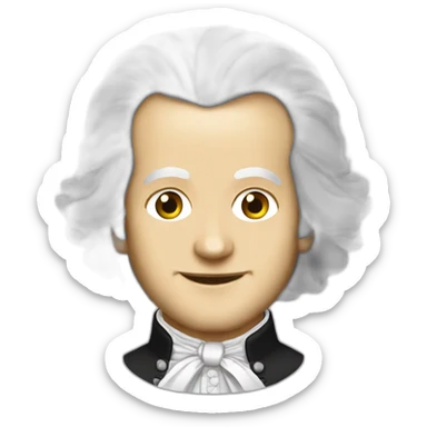 Wolfgang Amadeus Mozart sticker