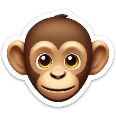 Really cute monkey  sticker