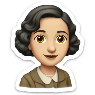 Anne frank sticker