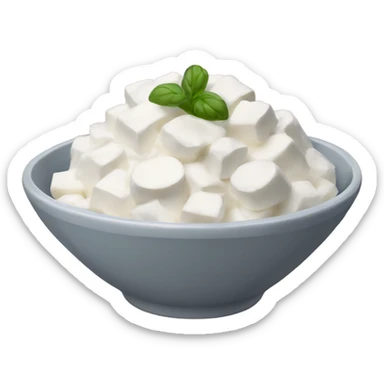 cottage cheese in a bowl sticker