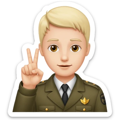 3 finger salute sticker