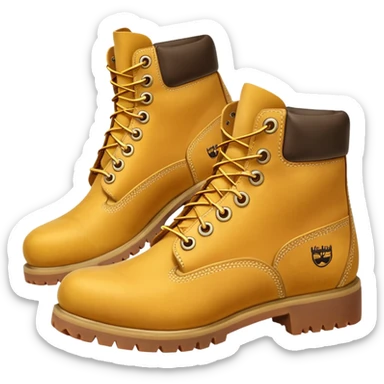 Сделай пару ботинок Timberland в классической расцветке sticker