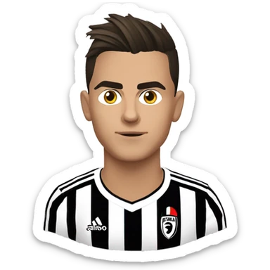 Esultanza di dybala con le sopracciglia in su sticker