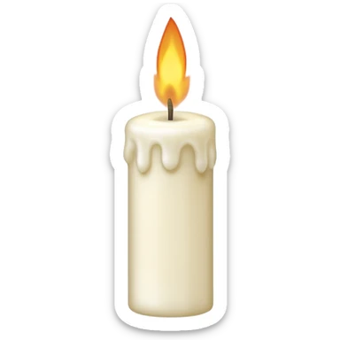 Letter € birthday candle  sticker