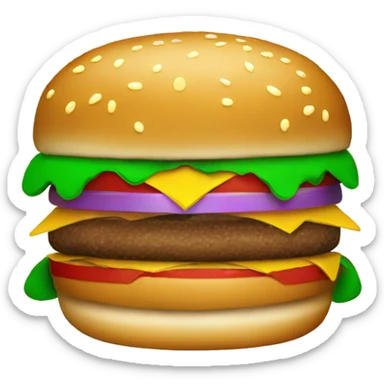 christmas burgers sticker