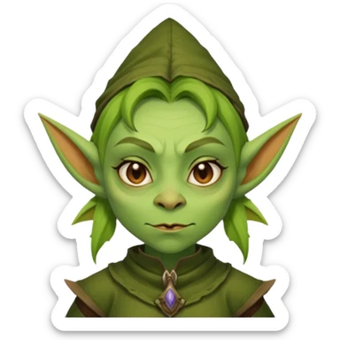 female-goblin sticker