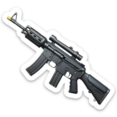 M16 service carbine rifle sticker