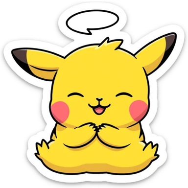 Dua eden picachu sticker
