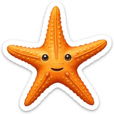 A starfish without too many details sticker