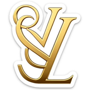 YSL logo sticker