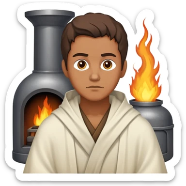 Prophet Daniel surviving the furnace sticker