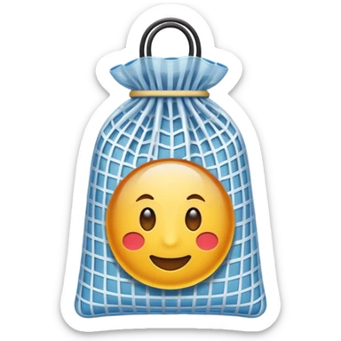 net bag,  mesh storage bag sticker