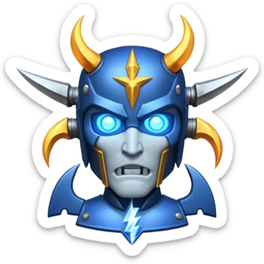 warhammer with lightning infused sticker