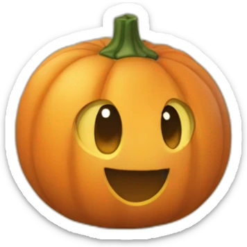 une citrouille mignone sticker
