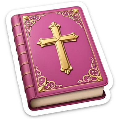 Pink bible sticker