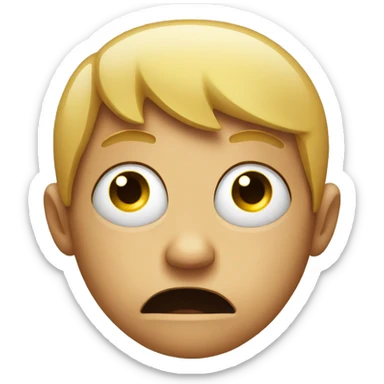 head explosion and tearful eyes sticker