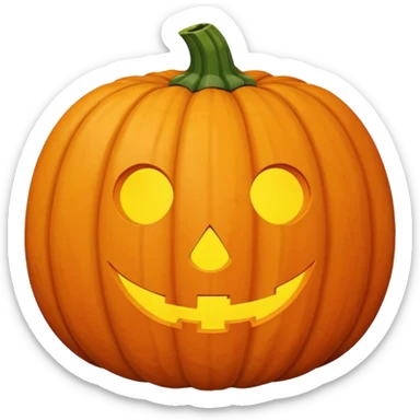 pumpkin that is not a jack o lattern sticker