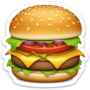 burger sticker