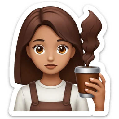 Girl moka sticker