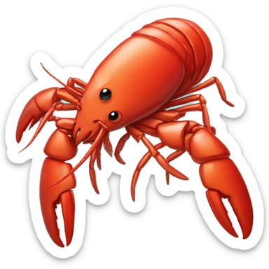 Lobsters in love sticker