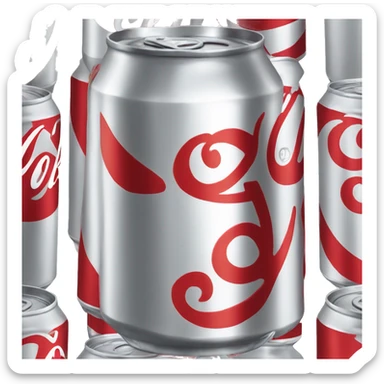 Can of Diet Coke sticker