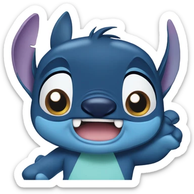 Stitch from lilo and stitch sticker