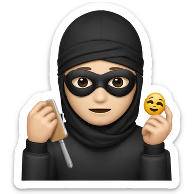 Samsung Emoji style (robber emoji) sticker