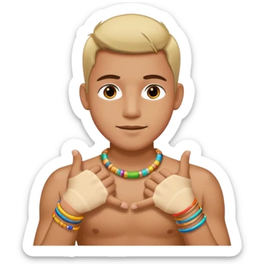 Cute colorful manny bangles just on the hand sticker