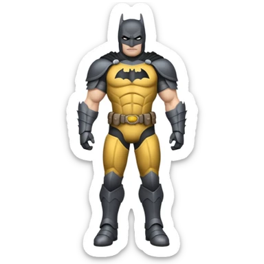 caucasian batman full body armour sticker