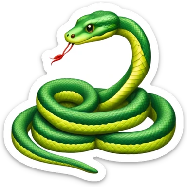 jungle wild snake sticker