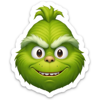 grinch sticker