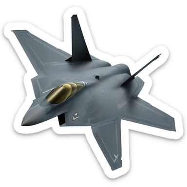 F22 avec une traînée d’air sticker