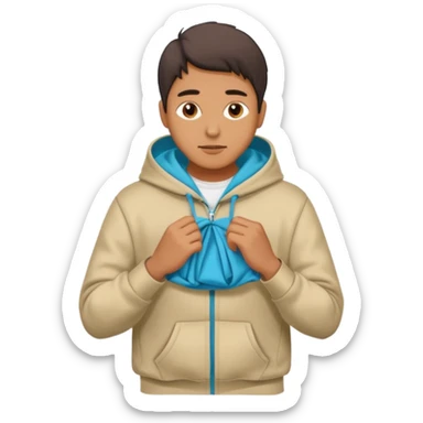 Man fenti folding sticker