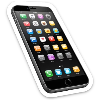 smartphone en estilo minimalista sticker